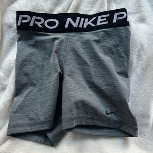 Nike Black and Grey Pro Performance Shorts